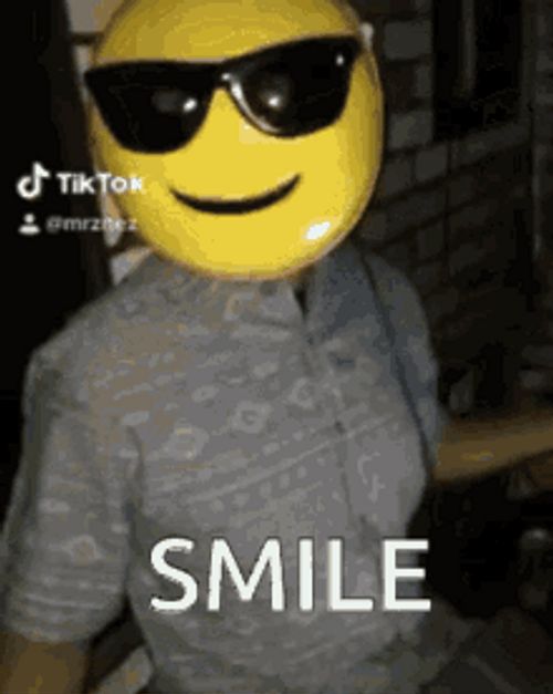 Man With Emoji Mask Dancing GIF