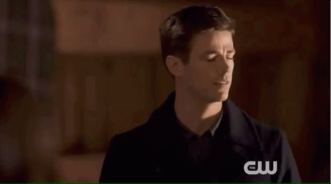 Man with Eyes Closed and CW Logo