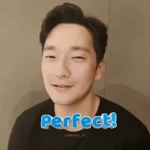 Man with Eyes Closed and Perfect on Face