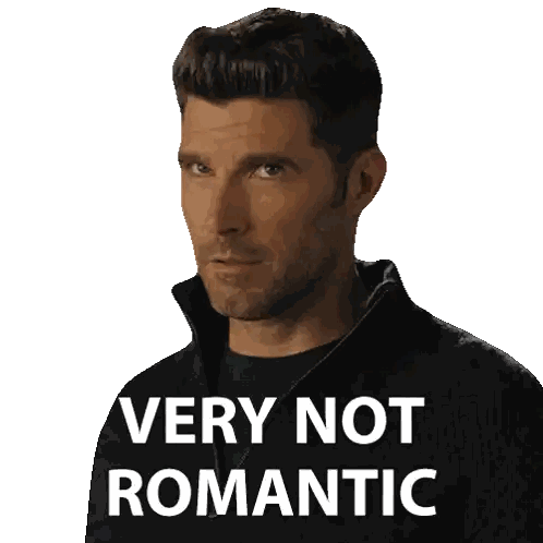 Man with Eyes Closed and Very Not Romantic