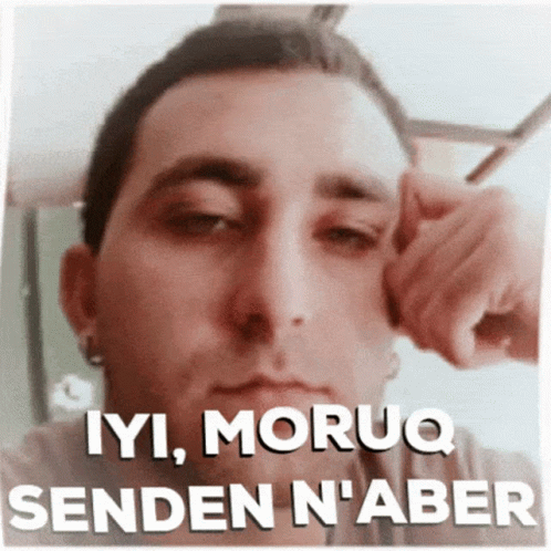 Man With Eyes Closed Iyi Moruq Senden N'Aber