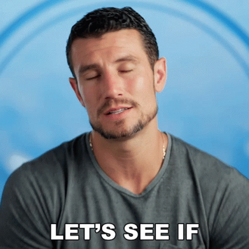 Man With Eyes Closed Let's See If GIF