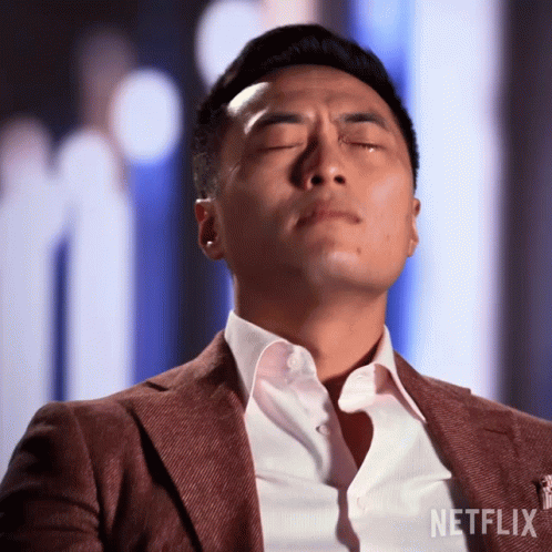 Man With Eyes Closed Netflix Logo