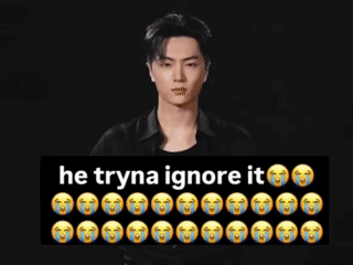Man With Eyes Closed Saying He Tryna Ignore It