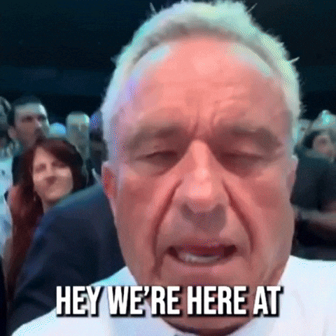 Man with Eyes Closed Saying Hey