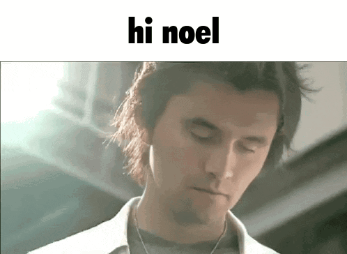 Man With Eyes Closed Saying Hi Noel