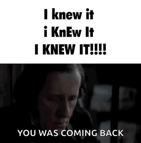 Man With Eyes Closed Saying I Knew It GIF