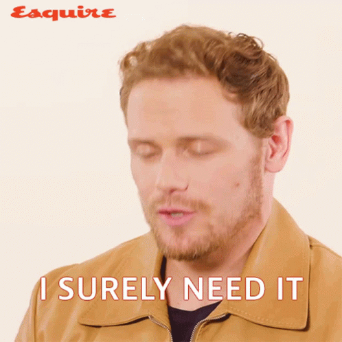 Man With Eyes Closed Saying I Surely Need It
