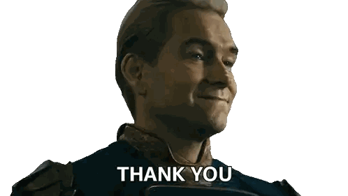 Man with Eyes Closed Thank You