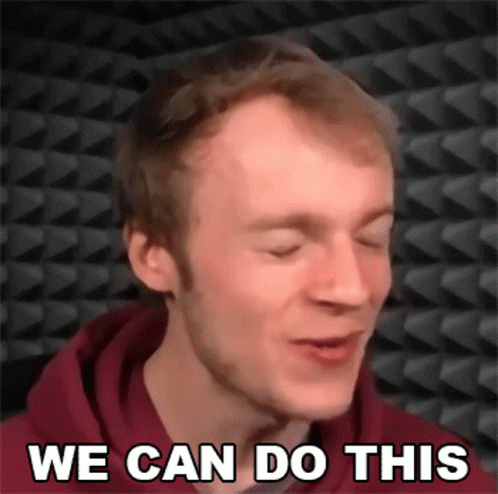 Man With Eyes Closed We Can Do This GIF