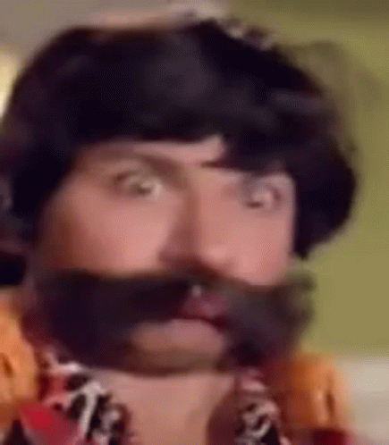 Man with Fake Mustache