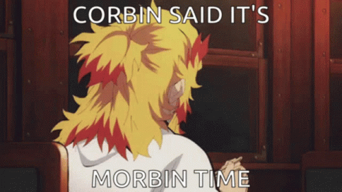 Man With Fire Hair Corbin Said It's Morbin Time GIF