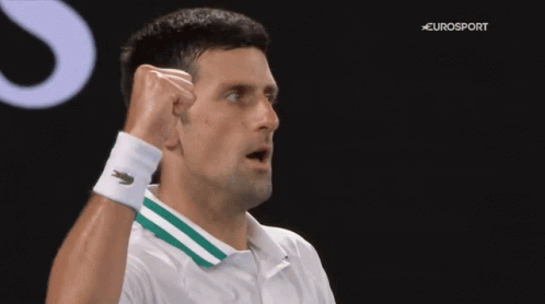 Man With Fist in the Air Eurosport