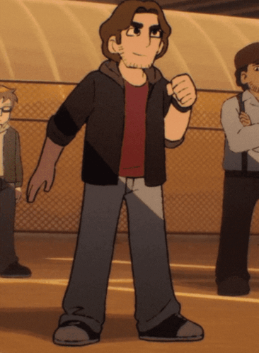 Man with Fist Up