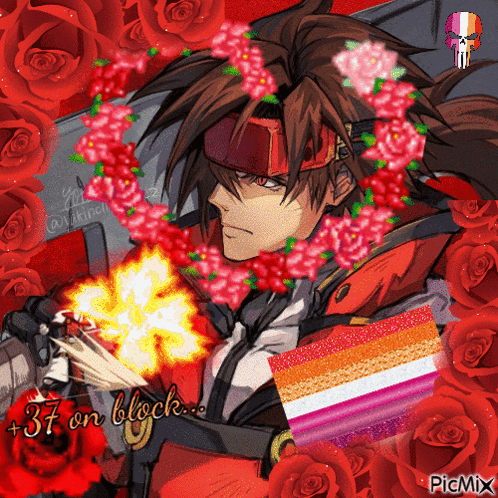 Man with Flowers and +37