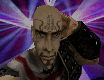 Man With Forehead Tattoo Letter G GIF