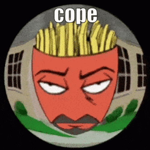 Man With French Fries On Head Cope GIF