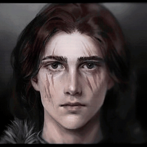 Man With Furry Collar Close Up