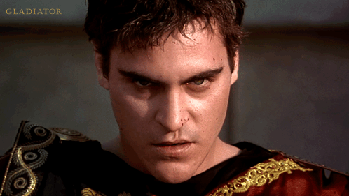 Man With Gladiator Text
