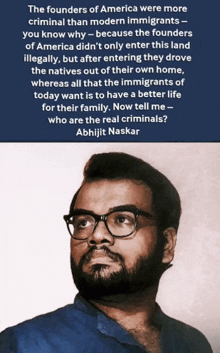 Man With Glasses and Abhijit Naskar Quote