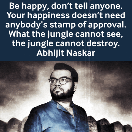 Man with Glasses and Abhijit Naskar Quote
