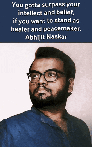 Man With Glasses and Abhijit Naskar Quote
