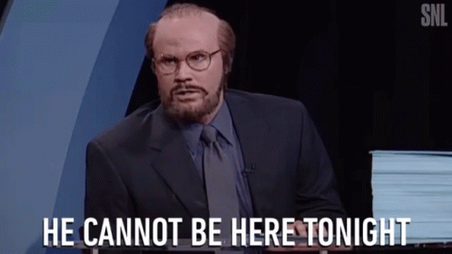 Man With Glasses and Beard Cannot Be Here Tonight SNL