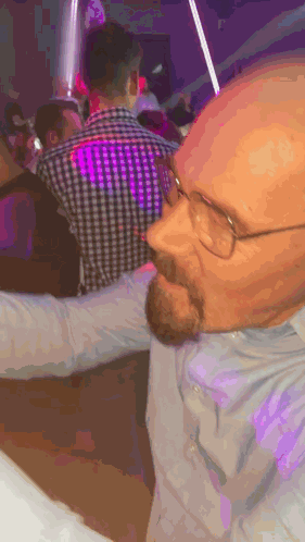 Man With Glasses and Beard Dancing