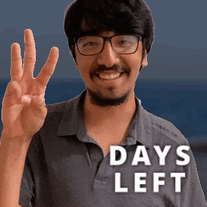 Man with Glasses and Beard Giving Peace Sign