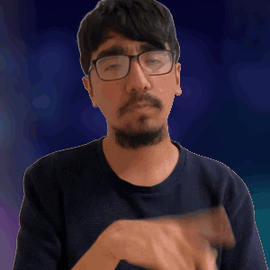 Man with Glasses and Beard Holding Wood