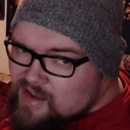 Man with Glasses and Beard in Beanie