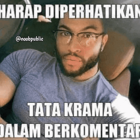 Man With Glasses And Beard In Car Harap Diperhatikan Tata Krama GIF