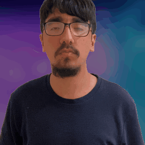 Man With Glasses And Beard Making Funny Face GIF