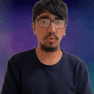 Man with Glasses and Beard Making Gesture