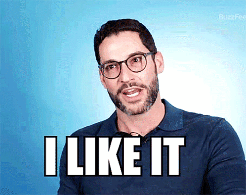 Man with Glasses and Beard Saying I Like It
