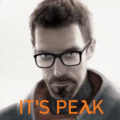 Man With Glasses And Beard Saying It's Peak GIF