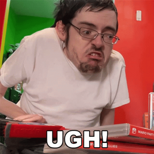 Man with Glasses and Beard Ugh