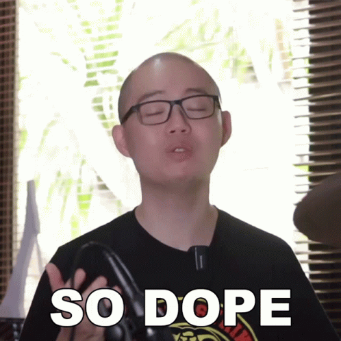 Man With Glasses And Black Shirt Says So Dope GIF