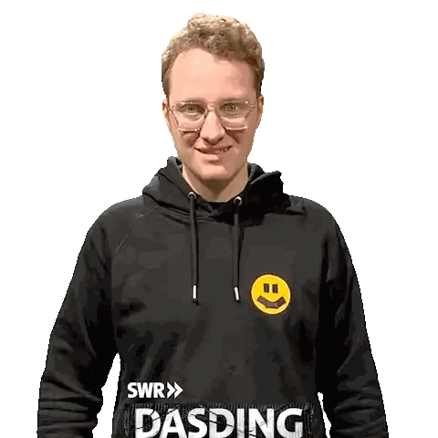Man With Glasses and Dasding Hoodie