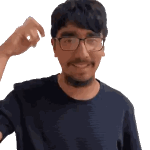 Man With Glasses and Hand on Head