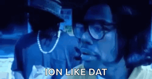 Man With Glasses And Hat Beside Another Man GIF