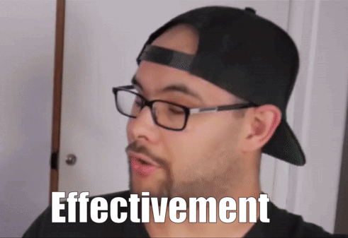 Man With Glasses and Hat With Effectivement on Face