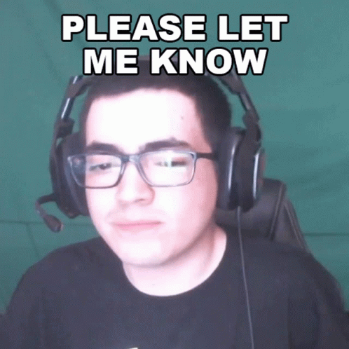 Man with Glasses and Headphones Asking to Let Me Know