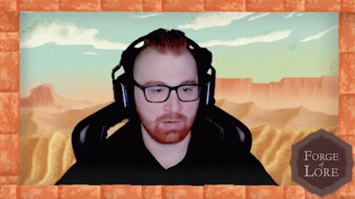 Man With Glasses and Headphones Forge Lore