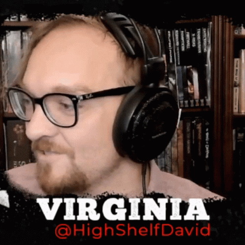 Man With Glasses and Headphones Says Virginia