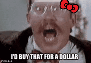 Man With Glasses and Hello Kitty Bow Says Id Buy That for a Dollar