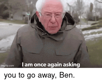 Man With Glasses And Hooded Jacket Saying Go Away Ben GIF