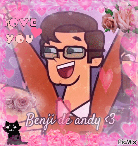 Man With Glasses and I Love You Benji De Andy