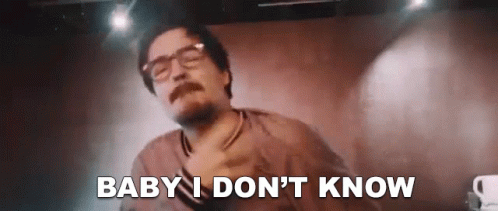 Man With Glasses and Mustache Dancing Says Baby I Don't Know