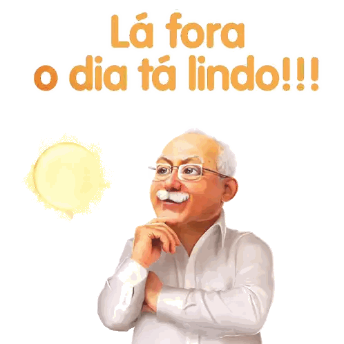 Man With Glasses And Mustache Sun Lindo Phrase